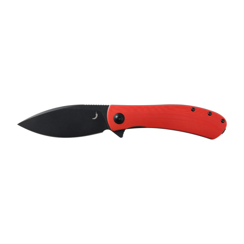 Nóż Składany Trollsky Knives Mandu XL MT021-XL Liner Lock Black 14C28N Red G10