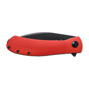 Nóż Składany Trollsky Knives Mandu XL MT021-XL Liner Lock Black 14C28N Red G10