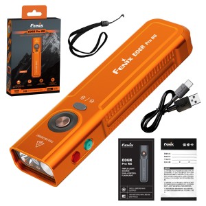 Latarka LED Fenix E06R PRO RG pomarańczowa