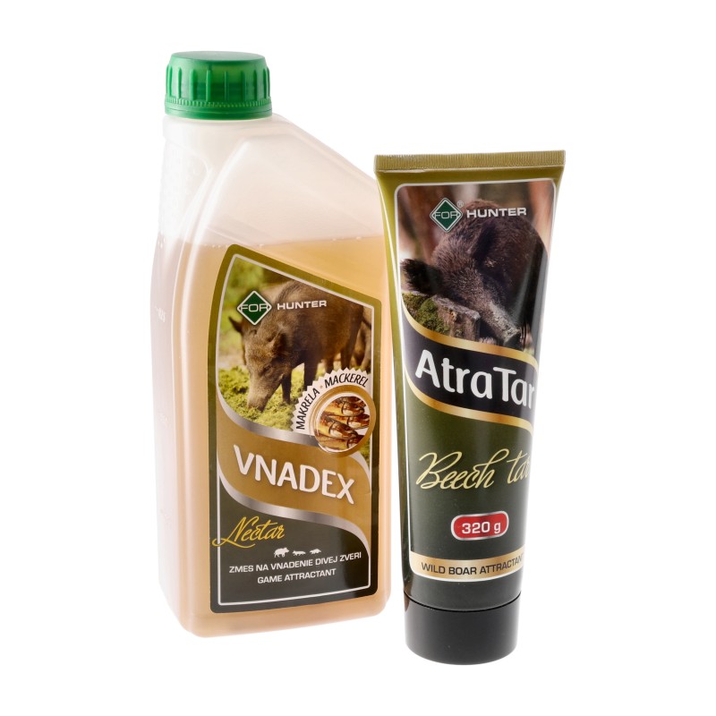 Płyn do wabienia zwierzyny For Vnadex makrela 1 kg + Smoła bukowa AtraTar 320g