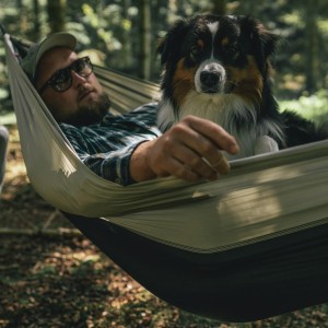 Hamak Robens Trace Hammock Set - sand/green