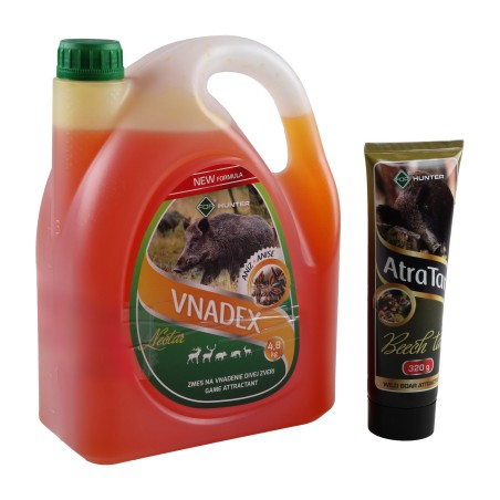 Płyn do wabienia zwierzyny For Vnadex 4,8 kg o zapachu anyżu + Smoła bukowa AtraTar 320 g