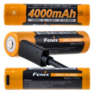 Akumulator Fenix USB ARB-L18U (18650 4000 mAh 3,6V)