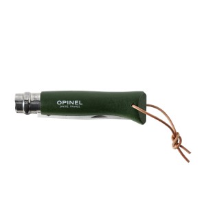Nóż Opinel Colorama 08 inox grab khaki z rzemieniem
