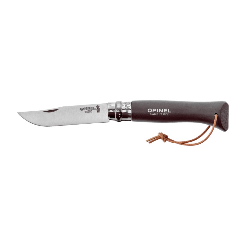Nóż składany Opinel Colorama 08 inox grab brązowy
