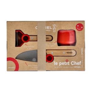 Zestaw kuchenny Opinel dla dzieci Le Petit Chef czerwony
