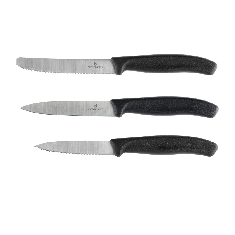 Zestaw noży kuchennych Victorinox Swiss Classic 6.7113.34 3 szt. czarny