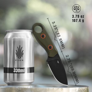 Nóż Kizer Fixed Beaver Olive Green G10 D2