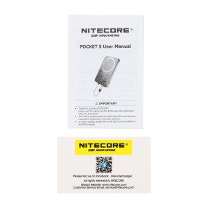 Ładowarka Power Bank Nitecore Pocket 5 titanium gray