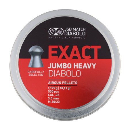 Śrut diabolo JSB Exact Jumbo Heavy 5,52 mm 500 szt.