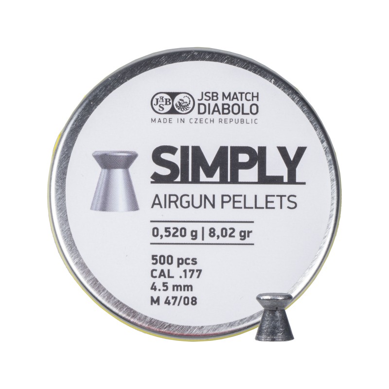 Śrut diabolo JSB Simply 4,5 mm 500 szt. 0,520 g
