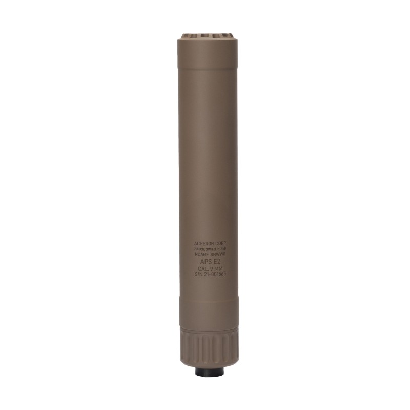 Tłumik do broni Acheron APS E2 9 mm 1/2x28 UNEF FDE