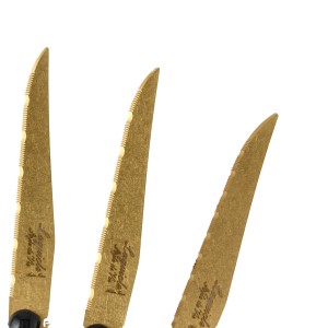 Nóż Laguiole do steków Prestige Line Style de Vie Gold Stonewash 6 szt.