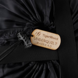 Podpinka Underquilt TigerWood Marra 2.0 Climashield Apex 4.0 200 cm, czarna