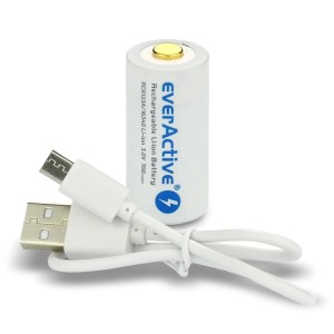 Akumulator everActive CR123A 3V Li-ion 700mAh mUSB