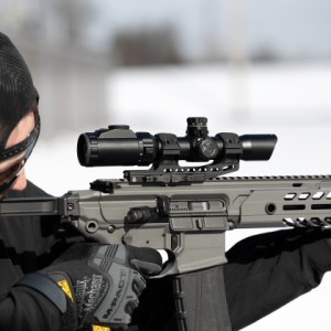 Montaż jednoczęściowy, wysoki, szybki Leapers UTG Accu-Sync 30/22 cantilever 50 mm