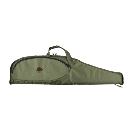 Pokrowiec na broń Forsport 112 cm - oliwkowy, haft dzik stoi w trawie