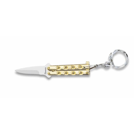 Nóż Brelok Albainox 02056-D Balisong Zamak Gold