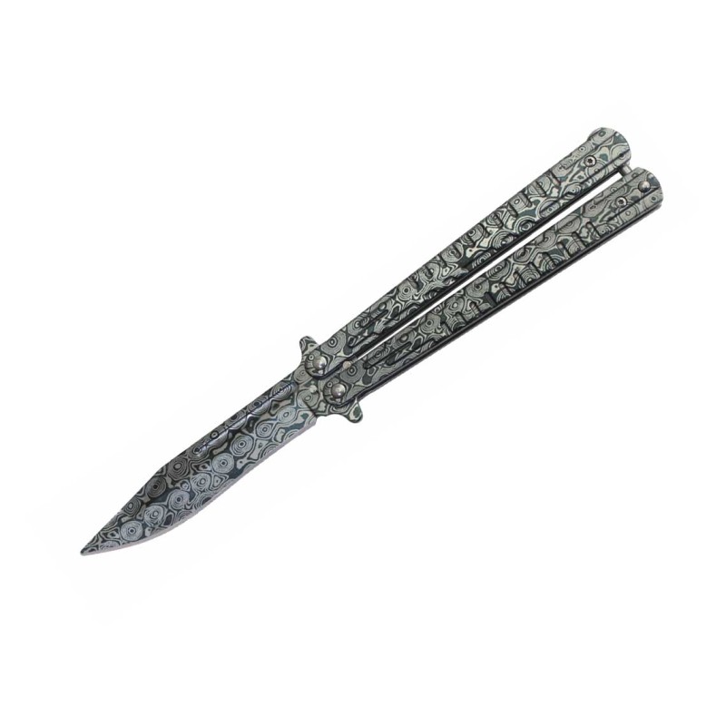 Nóż Albainox 02218 Damascus Balisong