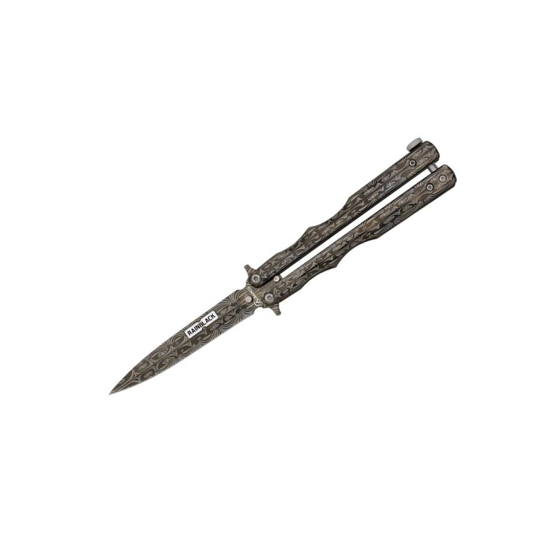 Nóż Albainox 02281 Rainblack Laser Balisong