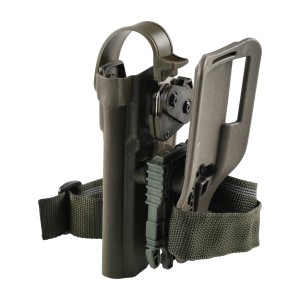 Kabura Doubletap OWB Strighter SLS z QLS VIS 100 pas na udo, oliwkowa