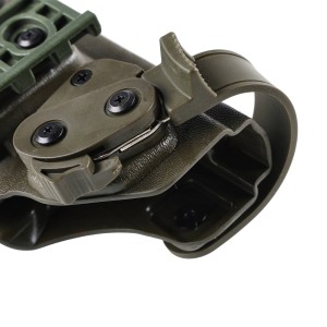 Kabura Doubletap OWB Strighter SLS z QLS VIS 100 pas na udo, oliwkowa