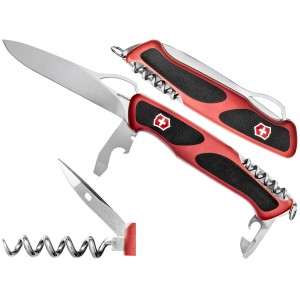 Scyzoryk Victorinox Ranger 79 M Grip 0.9563.MC czerwono-czarny