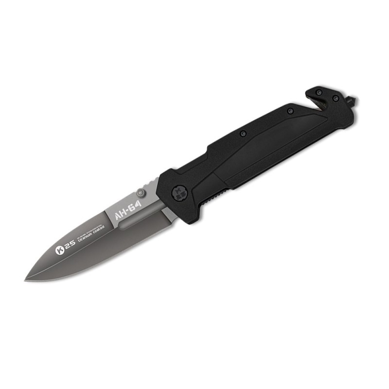Nóż Taktyczny K25 AH-64 18871 Rubber Black