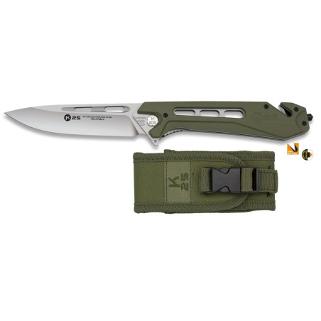 Nóż K25 25243 Tactical CNC XL Green G10