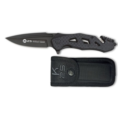 Nóż K25 25002 Tactical Black G10 CF