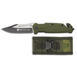 Nóż K25 18998 Green Rubber Titanium Coated