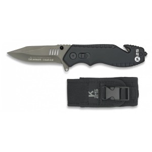 Nóż K25 19801 Tactical Black Aluminium