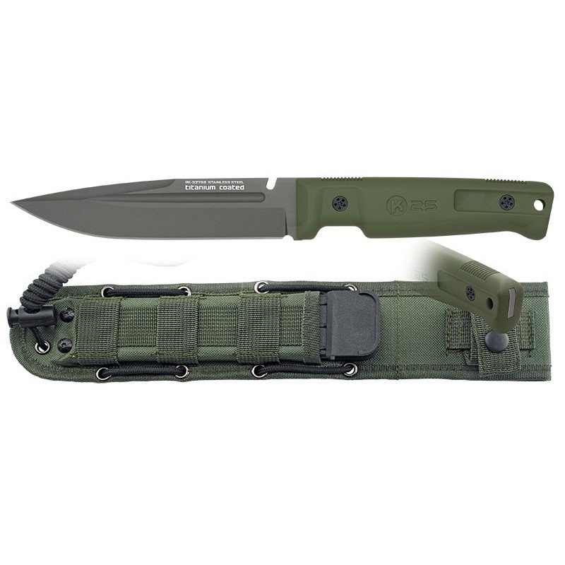 Nóż K25 32756 Tactical Green Rubber TC
