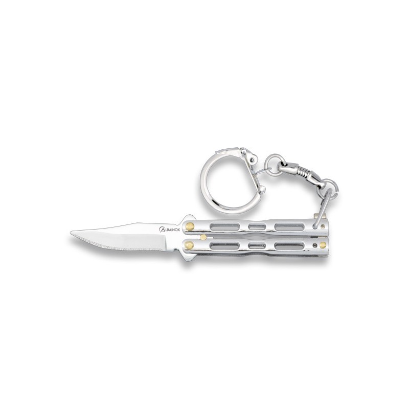 Nóż Brelok Albainox 02180-C Balisong Zamak Chrome