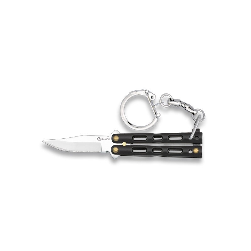 Nóż Brelok Albainox 02180-N Balisong Zamak Black