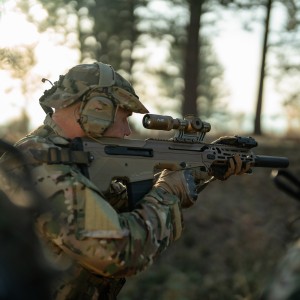 Luneta celownicza Primary Arms Compact PLx-1-8x24 FFP RDB ACSS Raptor 5.56/.308 Yard G2 Reticle - FDE