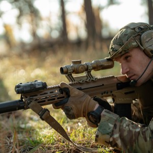 Luneta celownicza Primary Arms Compact PLx-1-8x24 FFP RDB ACSS Raptor 5.56/.308 Yard G2 Reticle - FDE