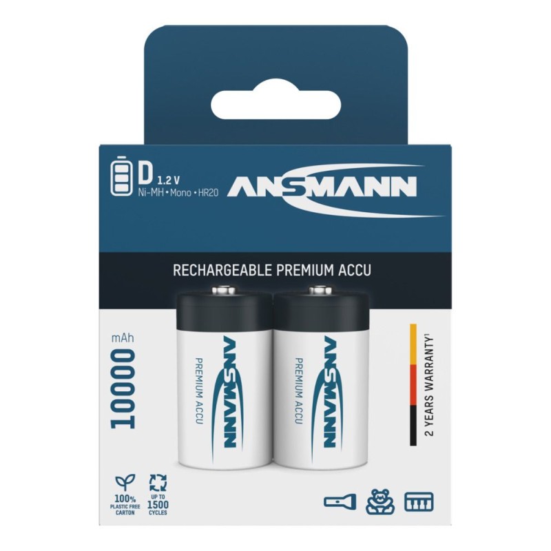 Akumulator Ansmann NiMH D/R20 typ 10000 maxE 2 szt