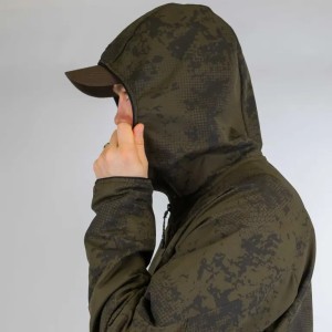 BLUZA ALASKA myśliwska, lekka kurtka Hunter Active Ms Hoodie Night Green Blur cienka bluza techniczna