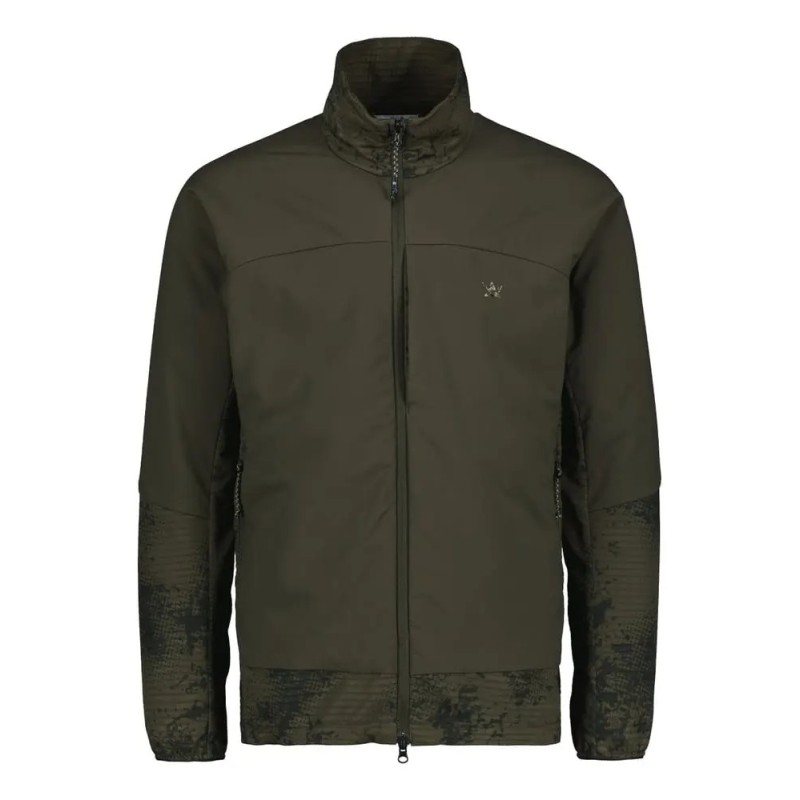 KURTKA ALASKA myśliwska, bluza Hunter Active Ms Hybrid Night Green Blur z ociepleniem
