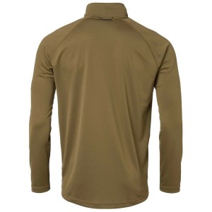 KOSZULKA ALASKA myśliwska T-shirt, CoolDry MS Half-Zip Top Gravel techniczna z długim rękawem