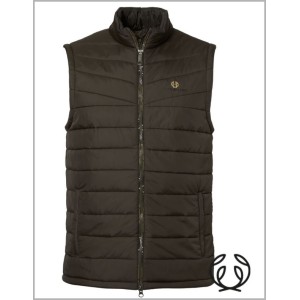 KAMIZELKA Chevalier Quintin Padded Leather Brown ocieplana