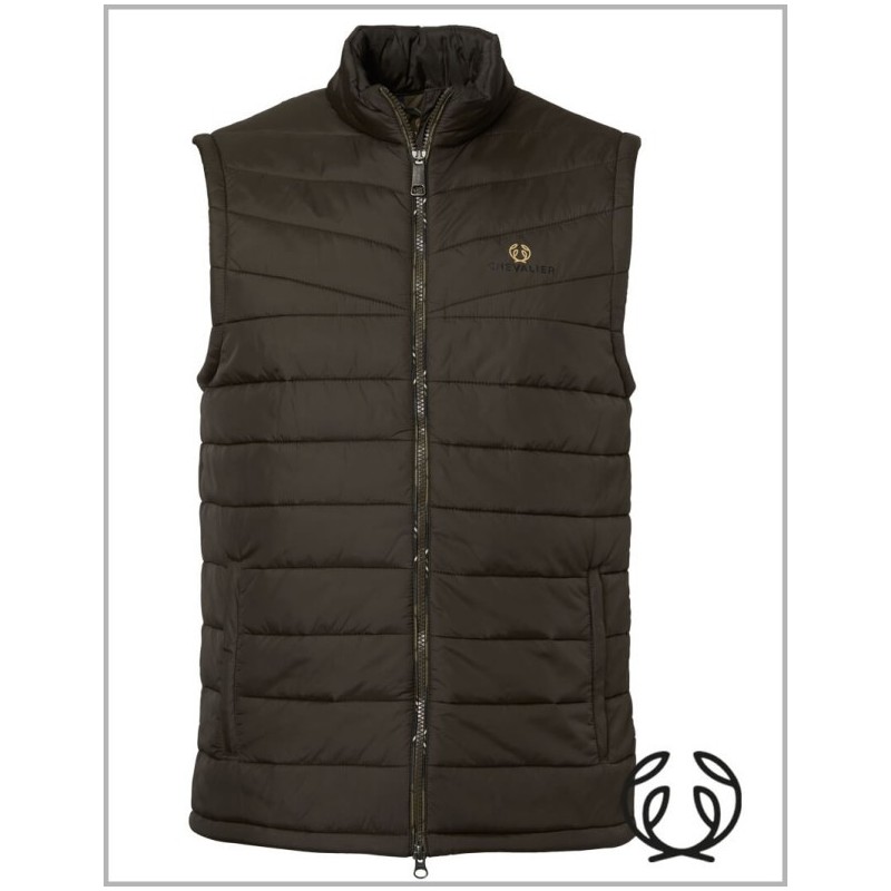 KAMIZELKA Chevalier Quintin Padded Leather Brown ocieplana