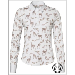 KOSZULA Chevalier damska Leslie Half Placket Jersey Shirt Women Oh Deer Pink