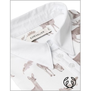 KOSZULA Chevalier damska Leslie Half Placket Jersey Shirt Women Oh Deer Pink