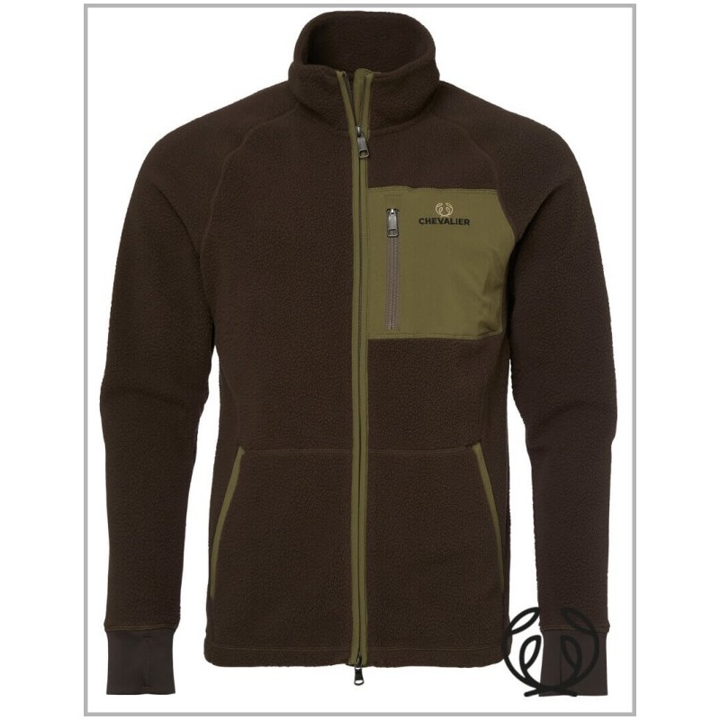 BLUZA Chevalier Pax Light Pile jacket, KURTKA cienki polar Leather Brown