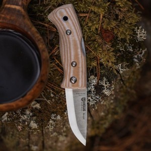 Nóż Helle Berget Beige Canvas Micarta 12C27