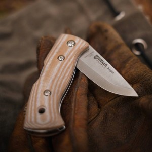 Nóż Helle Berget Beige Canvas Micarta 12C27