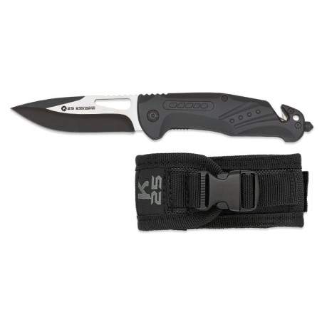Nóż K25 25008 Tactical Black Aluminium
