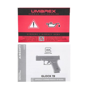 Replika pistolet Glock 19 gen. 5. 6 mm BB CO2